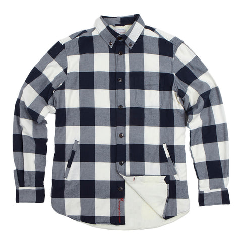 Brushed Flannel Check Shirt w/ Waffle Lining